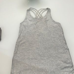 Grey girls crisscross tank